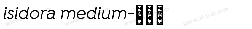 isidora medium字体转换